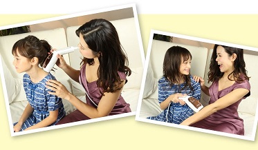 オーパスビュー　子供にケアするお母さんの画像